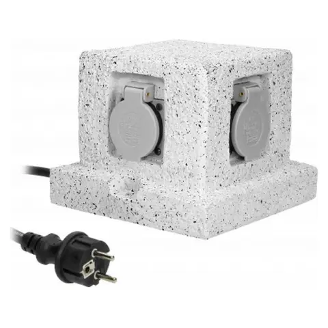 ORNO Vrtna vtičnica 4x2P+Z H07RN-F 3x15mm2 3m 230V 16A IP44 OR-AE-13186(GS)
