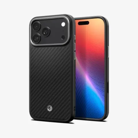 SPIGEN Enzo Aramid T MagFit tok iPhone 17 Pro / iPhone 18 Pro fekete ACS09958