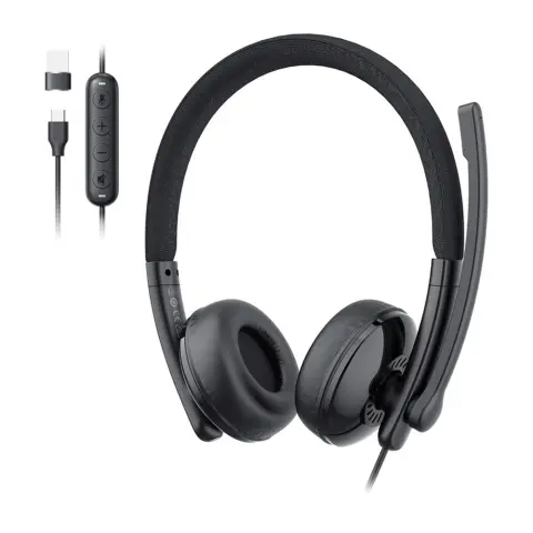 EMEET GeniusCall HS50 fejhallgató mikrofonnal USB-C/USB-A E2008