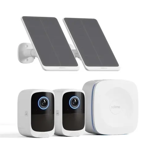SAFEMO IP wifi csempekamera szett 4K Ultra HD IP65 6400mAh Solar SK012