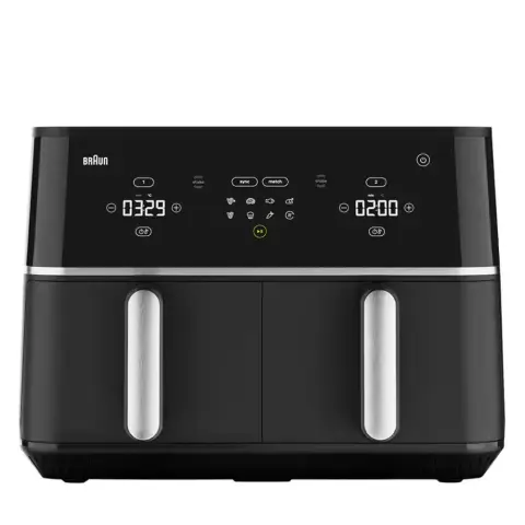 BRAUN TwinCook 5 air fryer with ceramic coating black TD5030IBK