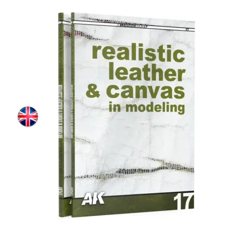 AK INTERACTIVE Learning 17 Realistic Leather valósághű bőr festési könyv AK542