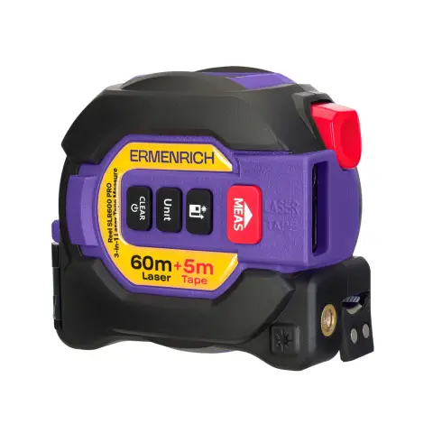 ERMENRICH Reel SLR600 PRO 3-az-1-ben lézeres mérőszalag 86175