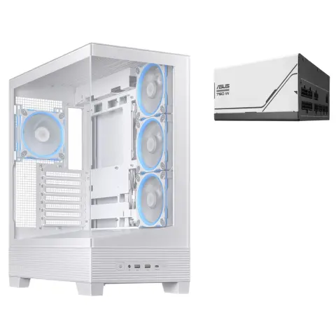 ASUS A31 PLUS TG ARGB bijeli + AP-750G napajanje A31 PLUS/WT/TG/ARGB + AP-750G