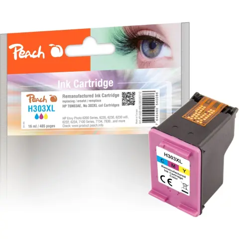 PEACH HP T6N03AE (Peach) (utángyártott) színes tintapatron PI300-895