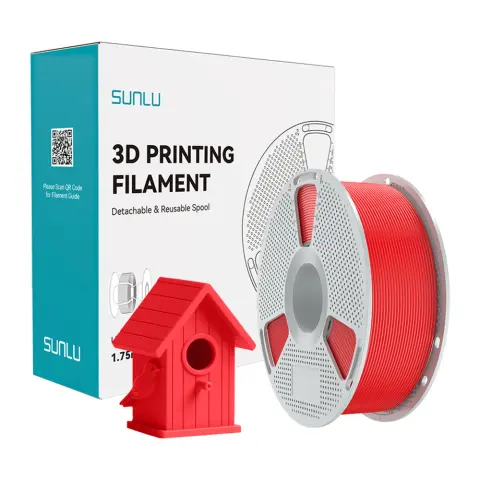 SUNLU ASA UV-álló kültéri filament piros 1.75mm ASA R