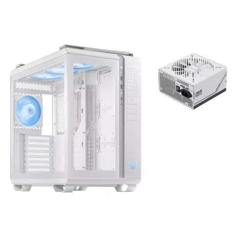 ASUS TUF Gaming GT502 Plus white + AP-750G GT502 PLUS/WHT/TG + AP-750G