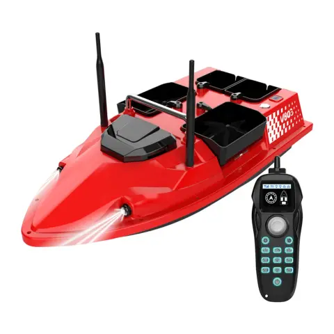 Flytec V803 12000mAh RC csali csónak piros V803-Basic