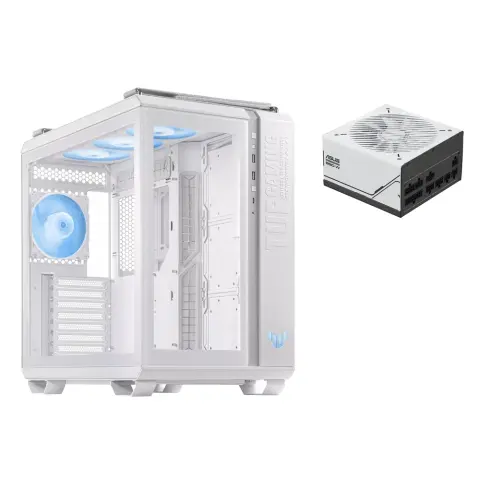 ASUS TUF Gaming GT502 Plus + 850W power supply white GT502 PLUS/WHT/TG + AP-850G