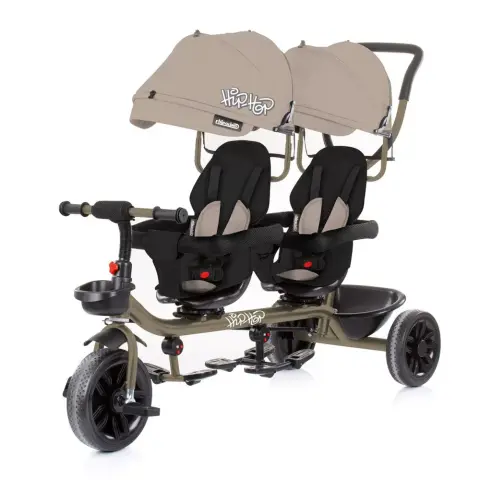 CHIPOLINO Hip Hop twin tricycle - latte