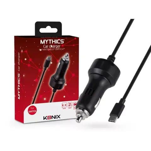 KONIX Switch car charger cable black