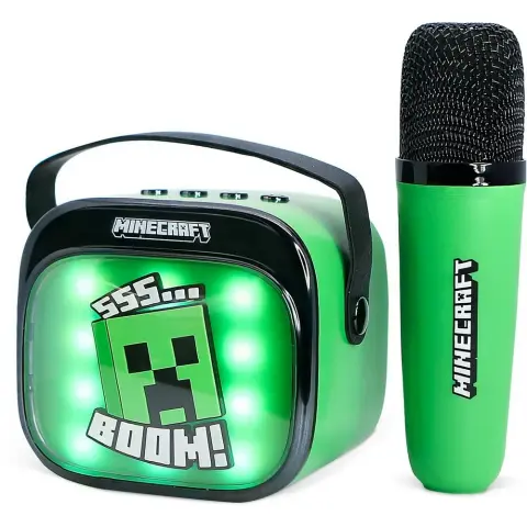 OTL TECHNOLOGIES Minecraft PopSing LED karaoke hangszóró mikrofonnal MW2809761