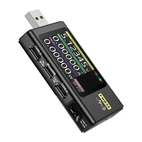 FNIRSI FNB58 USB port tesztelő fekete