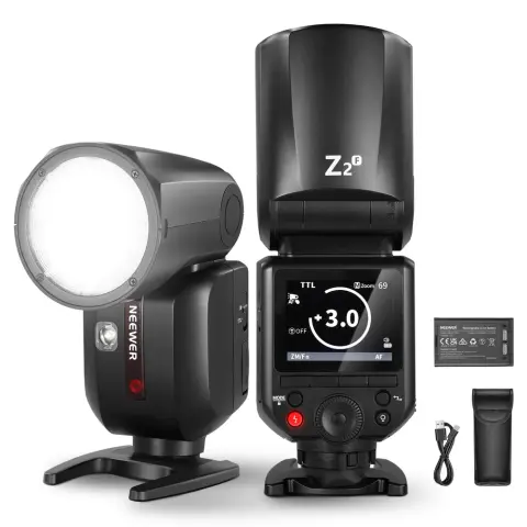 NEEWER Z2PRO-F kerek fejű TTL vaku 3000mAh