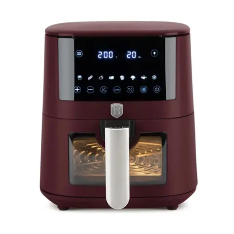 BERLINGER HAUS Leonardo Collection Forrólevegős sütő 1400W 5L Burgundi LP-BH-271
