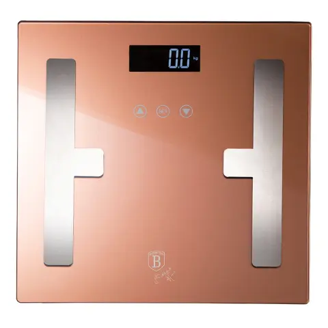 BERLINGER HAUS Testzsíranalizáló személymérleg (180 kg) rózsaarany BH/9356