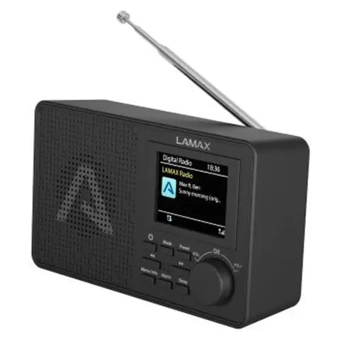 LAMAX RadioVox1 DAB+ FM Bluetooth Radio bunt TFT mit Display