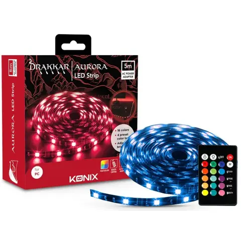KONIX Drakkar Aurora 220W-os LED szalag 5 méter