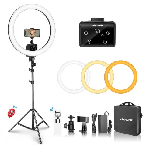 NEEWER SRP18-2.4G LED gyűrűs lámpa szett 46cm 272LED CRI95+ 42W