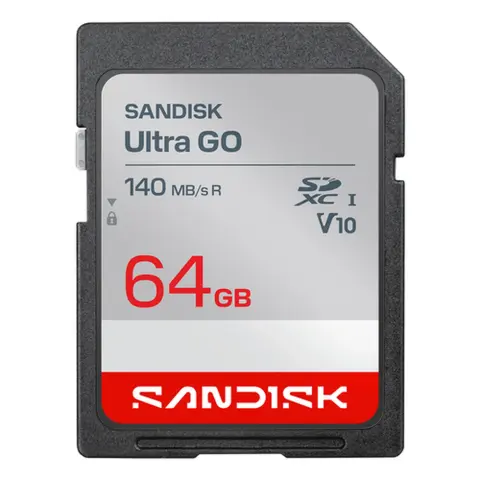 SANDISK Ultra GO 64GB SDXC 140 MB/s SDSDUGN-064G-GN6IN