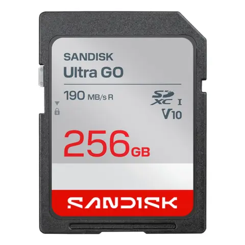SANDISK Ultra GO 256GB SDXC 190 MB/s SDSDUGN-256G-GN6IN