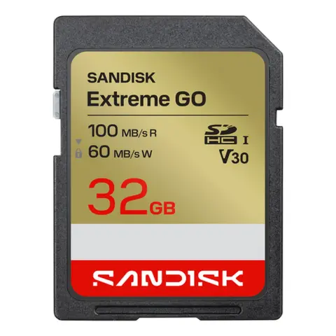 SANDISK Extreme GO 32GB SDHC 100 MB/s SDSDXGN-032G-GNCIN