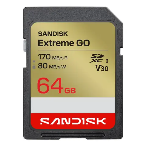 SANDISK Extreme GO 64GB SDXC 170 MB/s SDSDXGN-064G-GNCIN