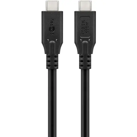 GOOBAY USB4 Gen 3x2 Kábel USB-C - USB-C 40Gbit/s Fekete 1m 74191