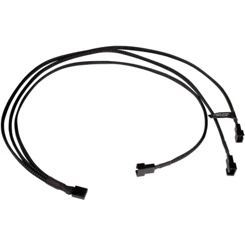 ALPHACOOL Fan splitter Y-cable 4-Pin PWM - 3x 4-Pin PWM 60cm Black 18681