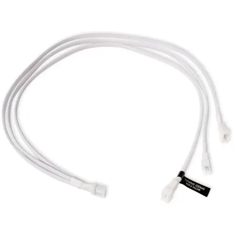 ALPHACOOL Fan splitter cable 4-Pin PWM 1x female - 3x male 60cm White 18727