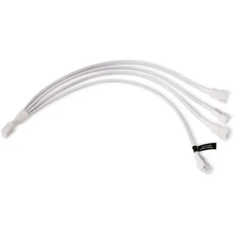 ALPHACOOL Fan splitter cable 4-Pin PWM 1-4 splitter 30cm White 18729