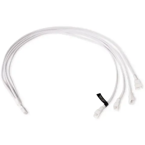 ALPHACOOL Fan splitter cable 4-Pin PWM 1x4-Pin - 4x4-Pin White 60cm 18730