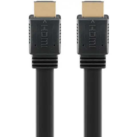 GOOBAY HDMI 2.1 lapos kábel Ethernet 8K/60Hz fekete 1.5m 77134