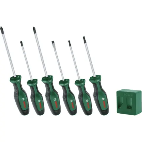 BOSCH Professional csavarhúzó és mágnesező készlet 6 részes 1600A02W7L