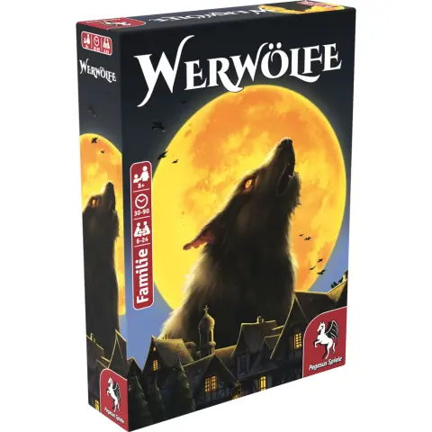 PEGASUS SPIELE Werwölfe társasjáték NÉMET nyelvű 18275G