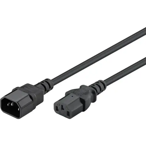 GOOBAY Hidegkészülék hosszabbító C14-C13 Fekete 3m 95287