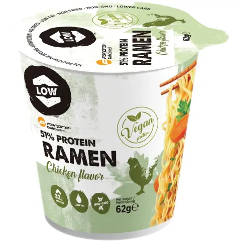 FORPRO 51% protein ramen csirke ízű instant leves 62 g