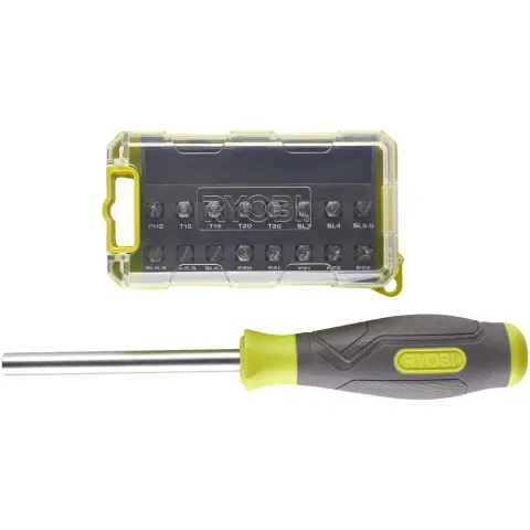 RYOBI RSD17PCS 17 részes bit készlet csavarbehajtóval 5132005348