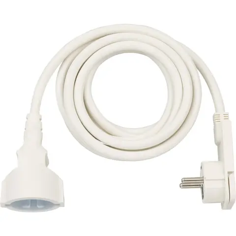 BRENNENSTUHL Extension lead with right-angle flat plug 3m white 1372716 1168980230