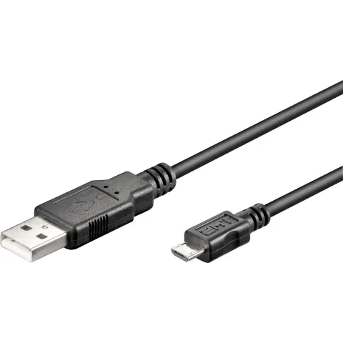 GOOBAY USB 2.0 Micro-USB Összekötő Fekete 5m 93921