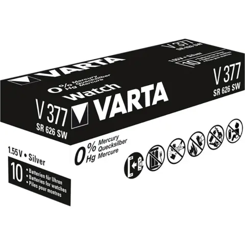 VARTA V377 ezüst-oxid gombelem 10db 00377101111