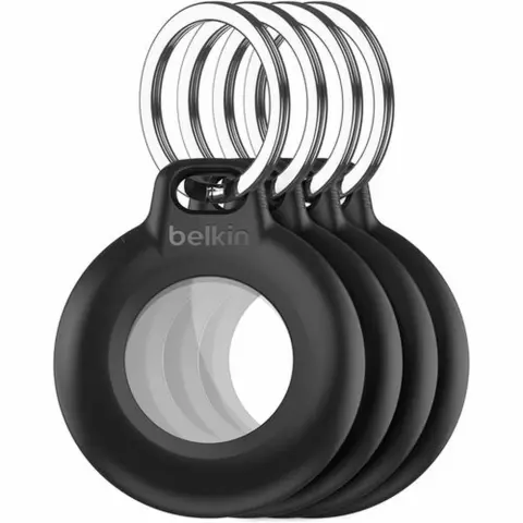 BELKIN Vízálló AirTag kulcstartó tok 4db fekete MSC015BTBK