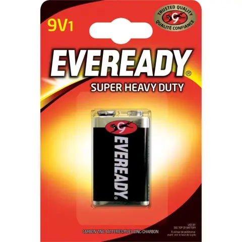 ENERGIZER Eveready 9V elem (6F22) szén-cink 1db 6F22SHD-FSB1
