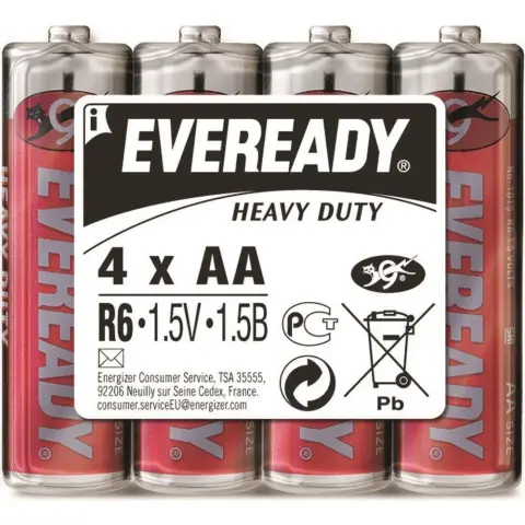 ENERGIZER Eveready ceruza elem (AA) szén-cink 4db R6HD-SHP4