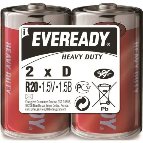 ENERGIZER EVEREADY góliát elem (D) szén-cink 2db R20HD-SHP2