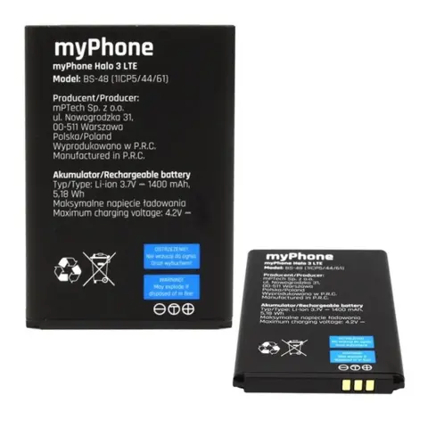 MYPHONE Akku 1400mAh LI-ION myPhone 6410 LTE BS-48 OEM