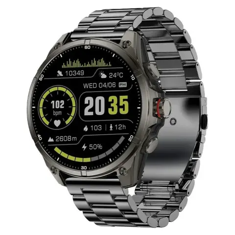 CARNEO GTR eXpedition GPS Titan okosóra fekete fém szíj