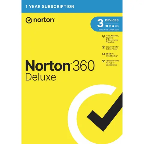 NORTON 360 Deluxe 25GB CZECH 1 user - 3 devices - 1 year 21405802