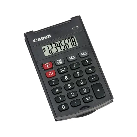 CANON AS-8 fekete zsebszámológép 4598B001AC