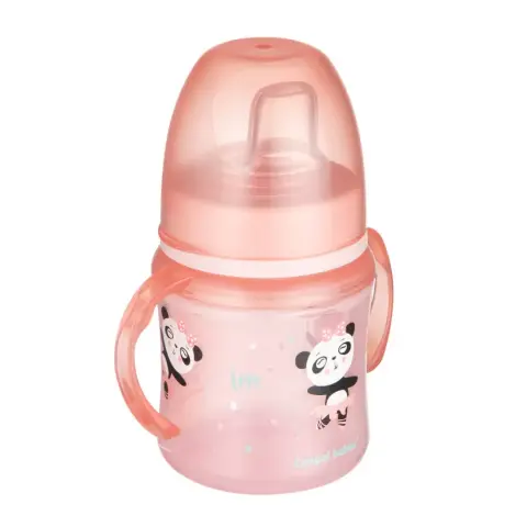 CANPOL BABIES Exotic Animals Szilikon ivócsőrős tanulópohár 120ml - rózsaszín